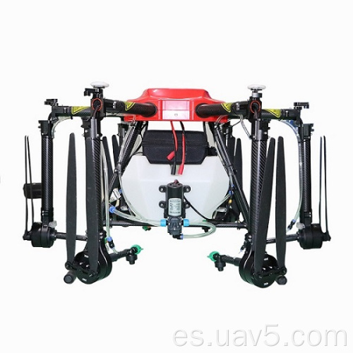 Dron agrícola alta presión de pulverización con 16 litros